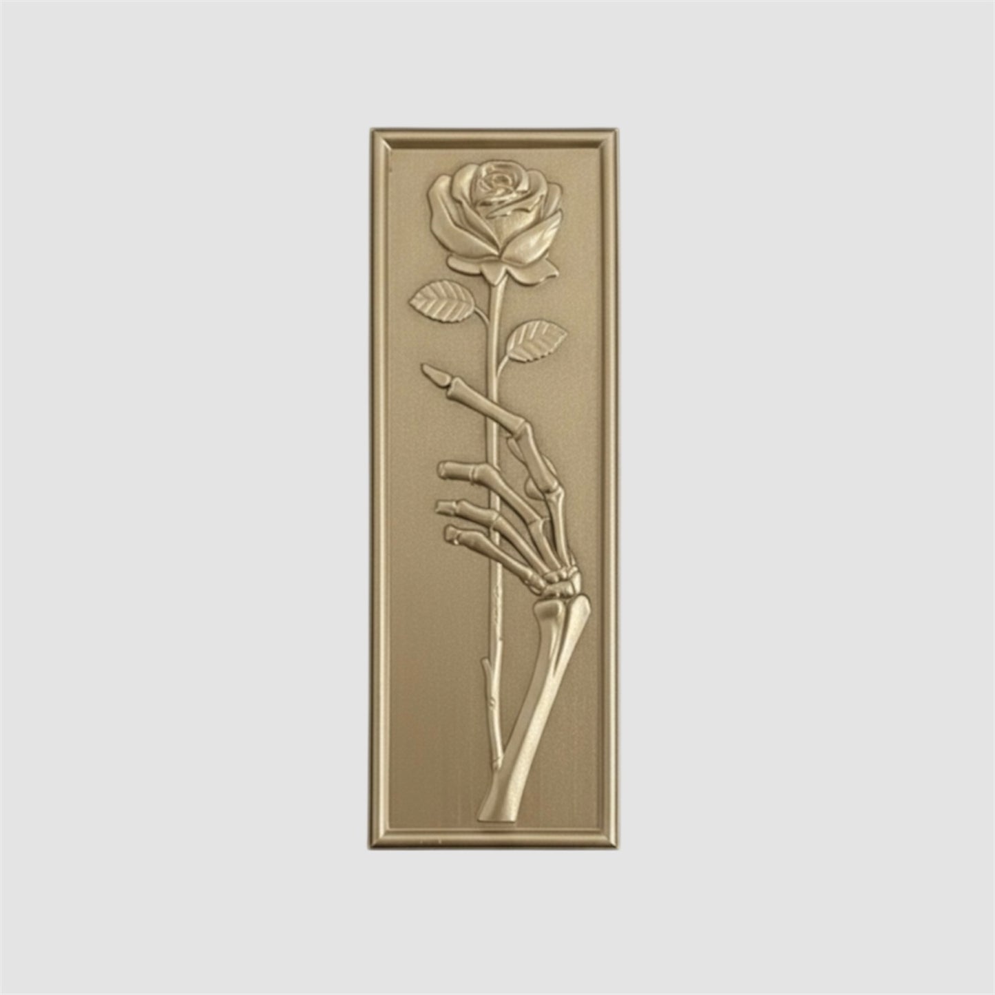 Eternal Offering Rose and Skeleton Wall Plaque