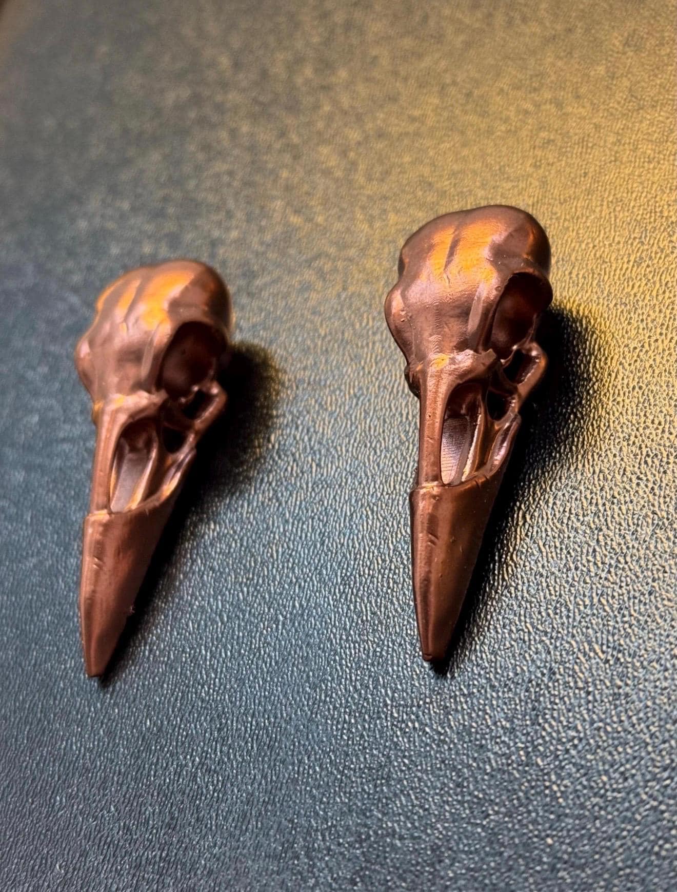 Raven Skull Cabinet Knob (Pair)