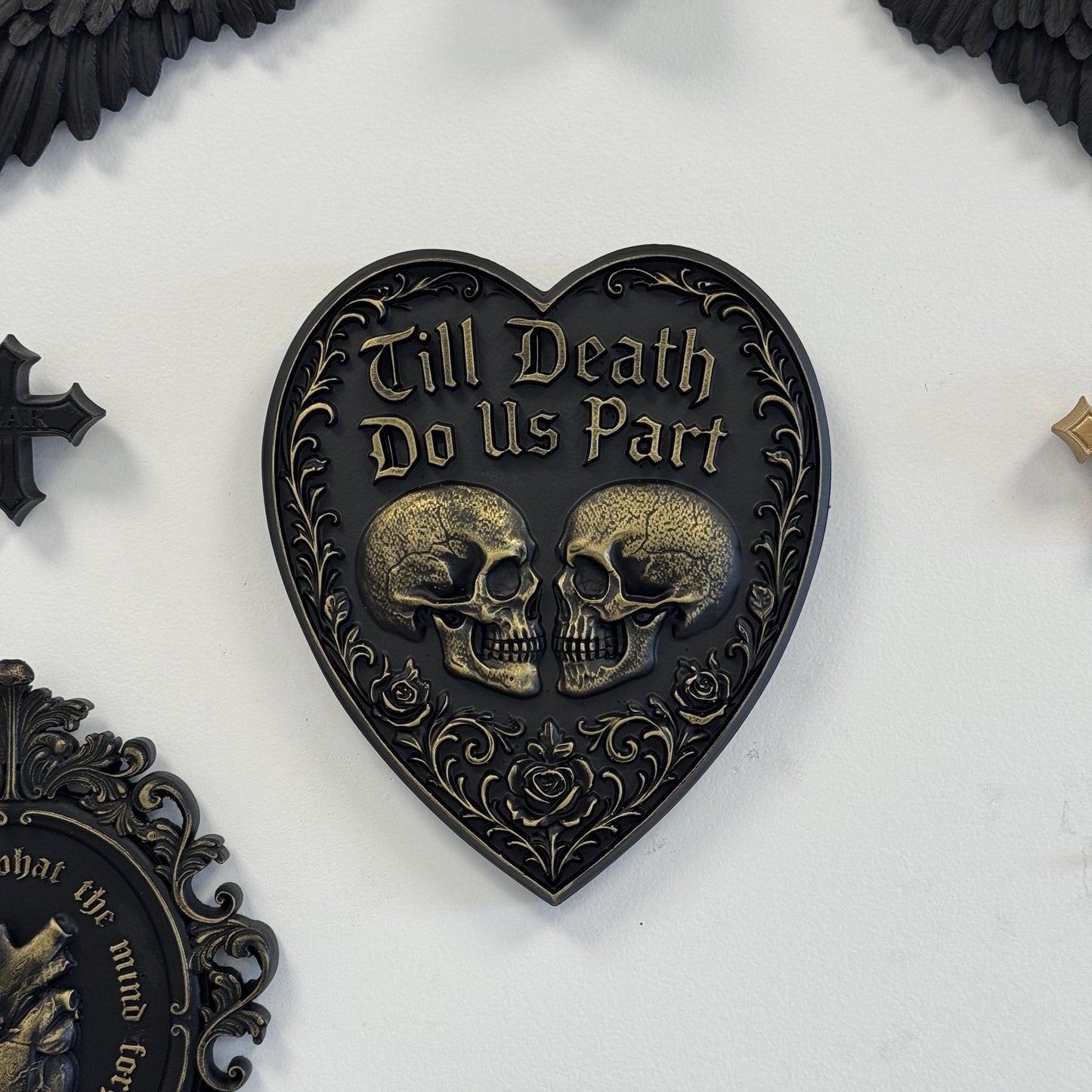 Till Death Heart Wall Plaque