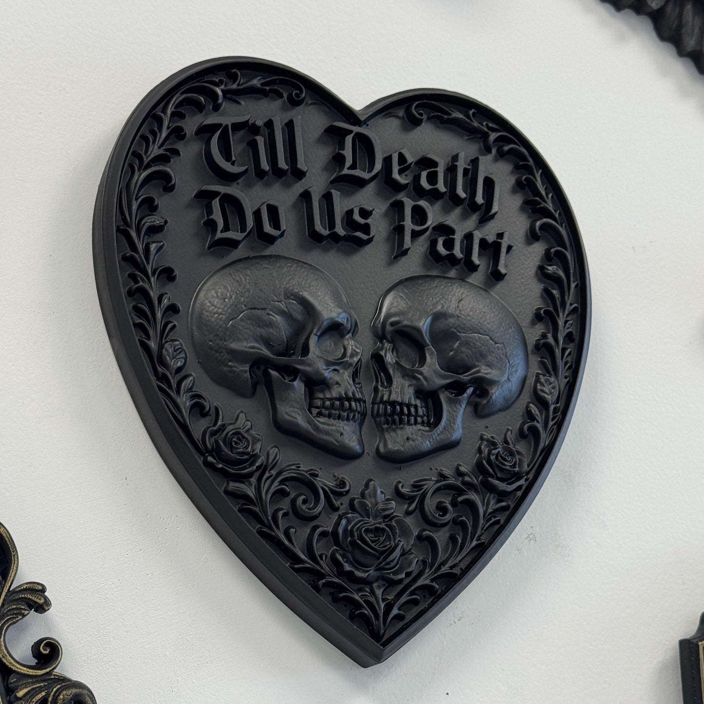 Till Death Heart Wall Plaque