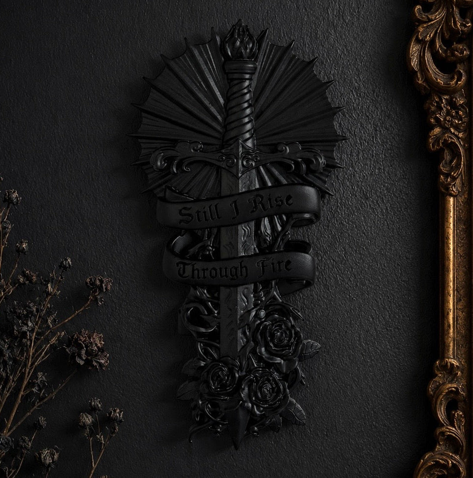 'Still I Rise' Sacred Dagger Wall Crest