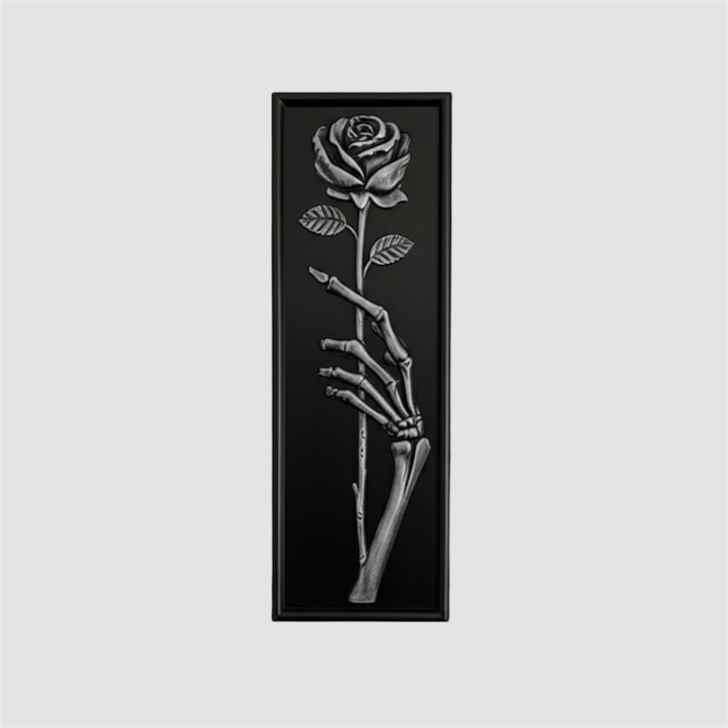 Eternal Offering Rose and Skeleton Wall Plaque