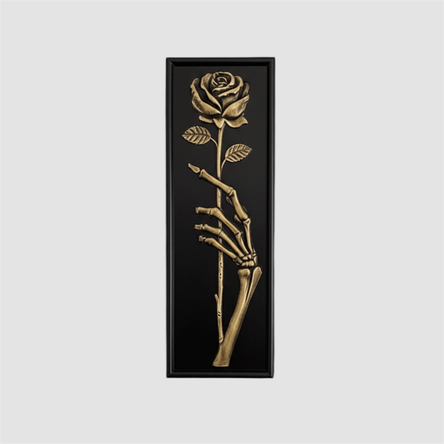 Eternal Offering Rose and Skeleton Wall Plaque