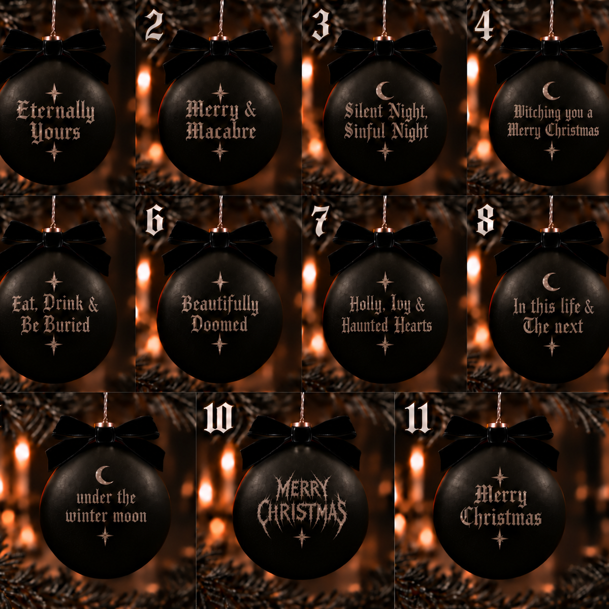Merry & Macabre Baubles