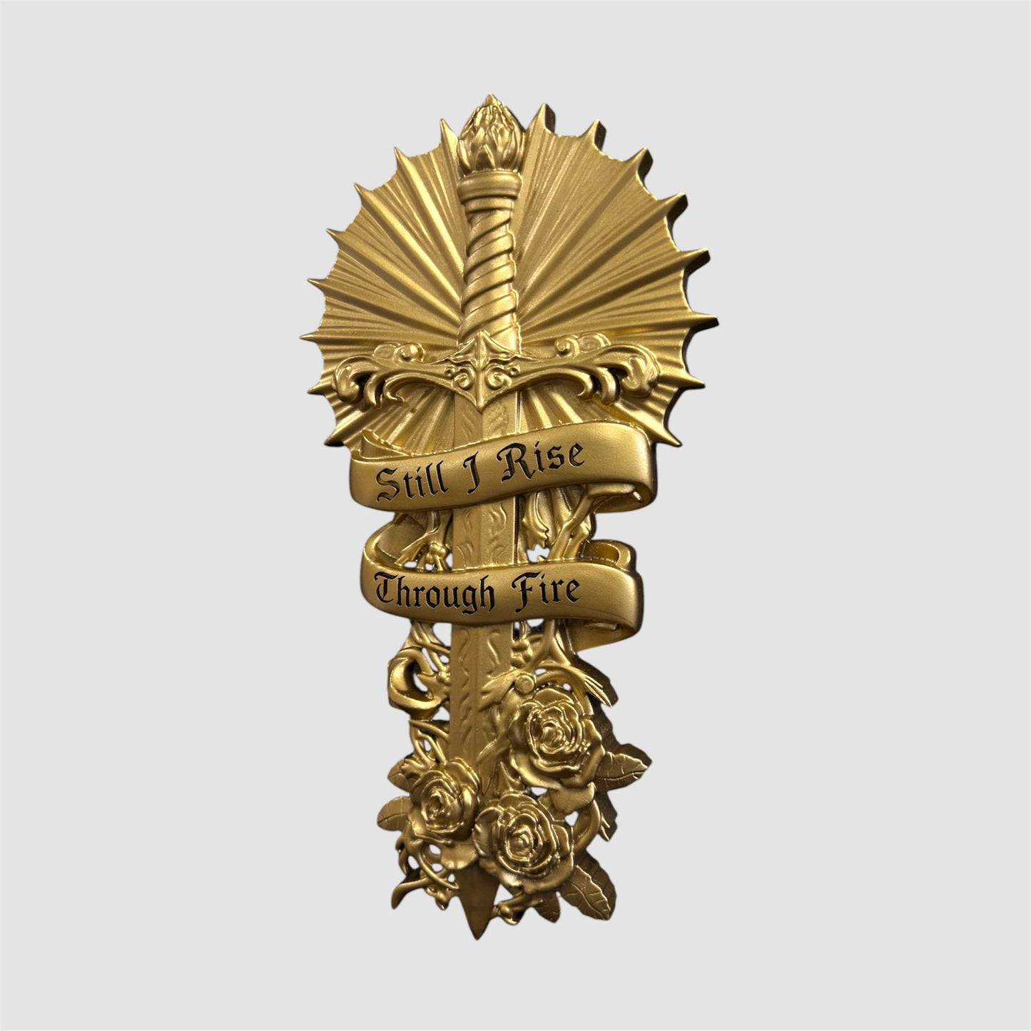 'Still I Rise' Sacred Dagger Wall Crest